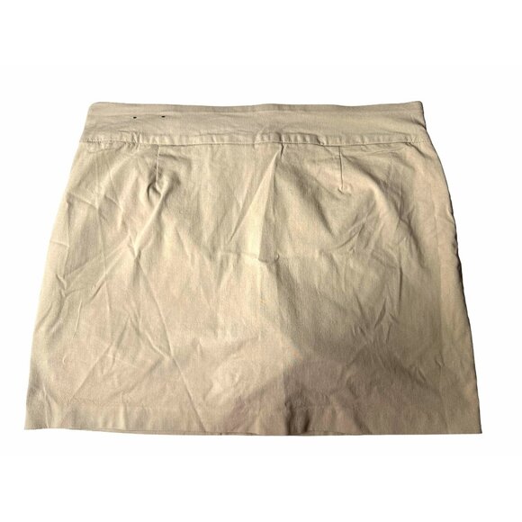 Attyre New York Womens Skort Beige Rayon/Nylon Blend Size 16 - Picture 3 of 8